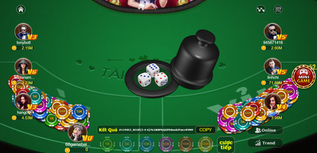 Cách chơi Tài Xỉu MD5 68 game bài và kinh nghiệm mới 1 Luật chơi Tài Xỉu MD5 tại 68 game bài cơ bản, đơn giản nhất