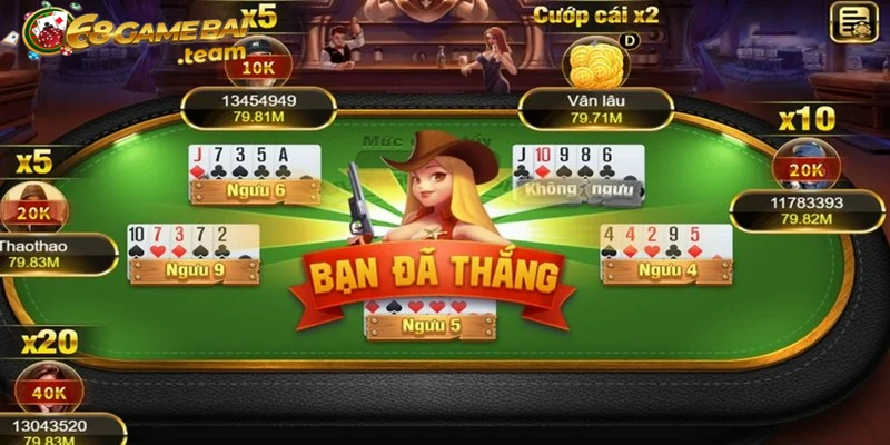 Ngưu Ngưu Cướp Cái - Tựa game đặc sắc, ấn tượng cho bet thủ 3 Trải nghiệm tựa game tại 68 game bài vô cùng đơn giản, nhanh chóng với 3 bước